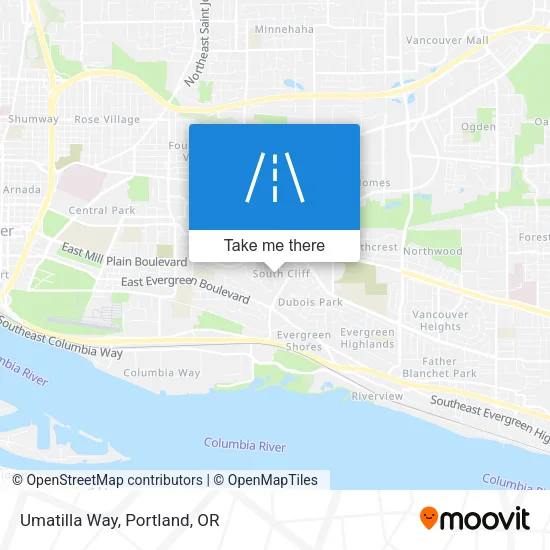 Umatilla Way map