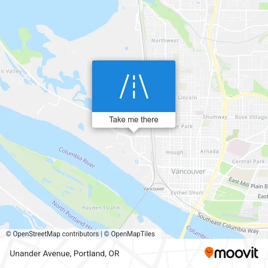 Unander Avenue map