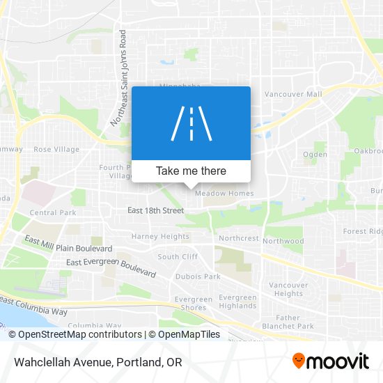 Mapa de Wahclellah Avenue