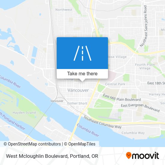 Mapa de West Mcloughlin Boulevard