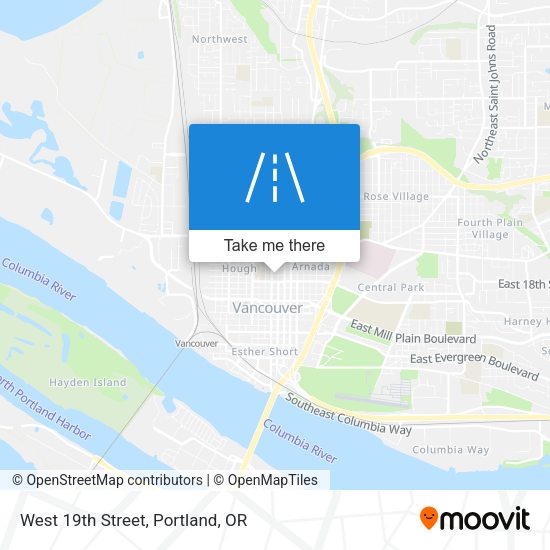 Mapa de West 19th Street