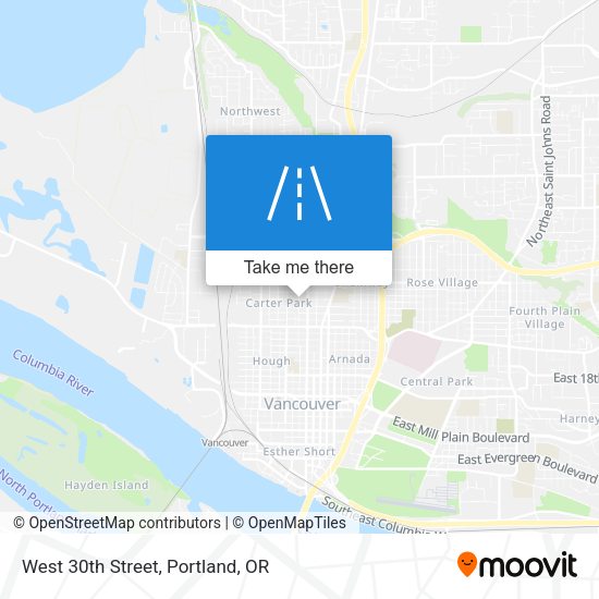 Mapa de West 30th Street