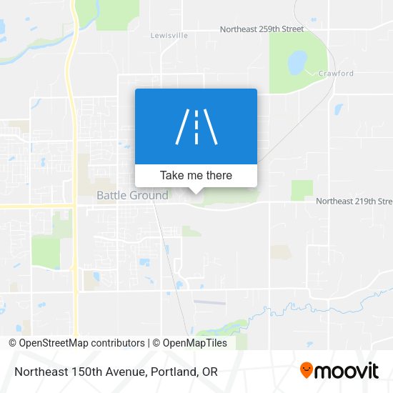 Northeast 150th Avenue map