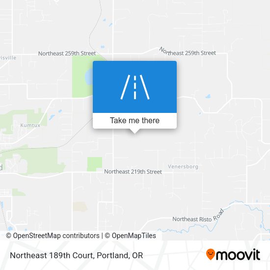 Northeast 189th Court map