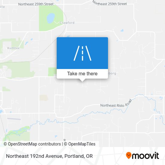 Northeast 192nd Avenue map