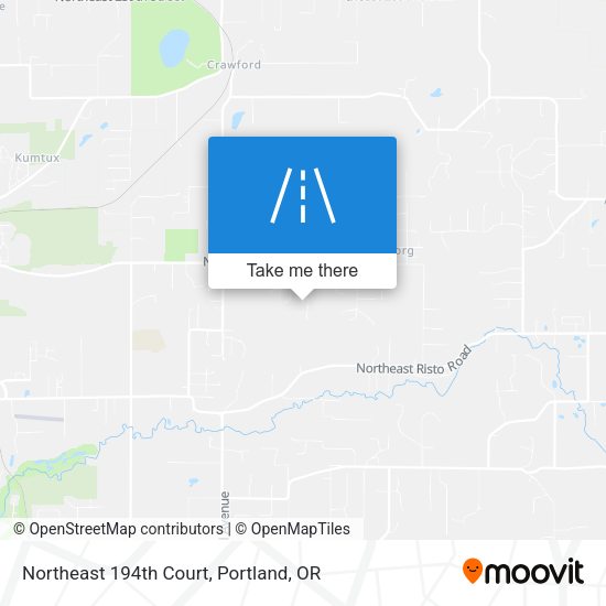 Northeast 194th Court map