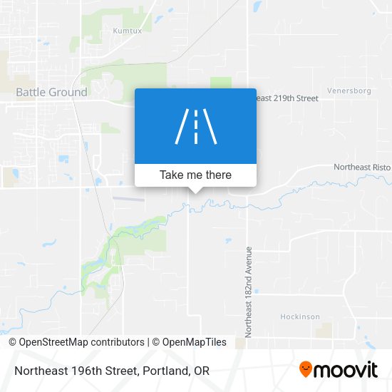 Northeast 196th Street map