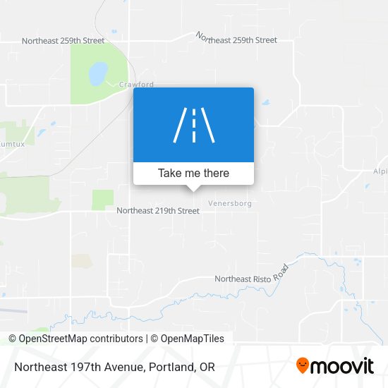 Northeast 197th Avenue map