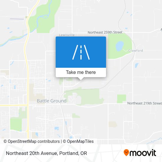 Northeast 20th Avenue map