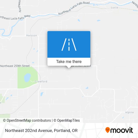 Mapa de Northeast 202nd Avenue
