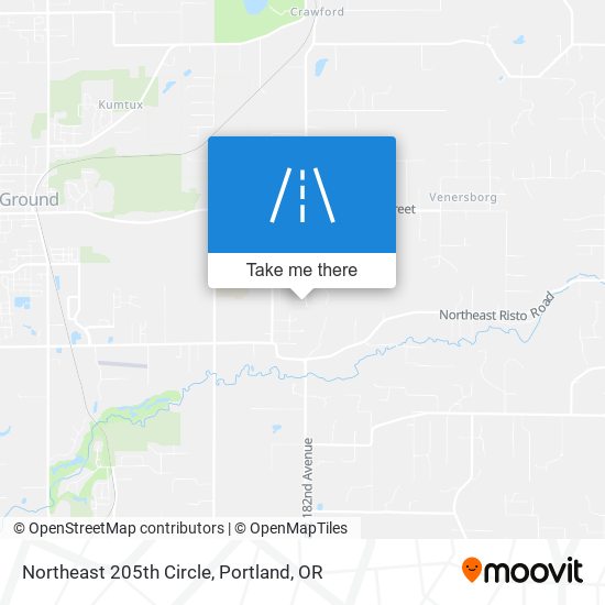 Mapa de Northeast 205th Circle