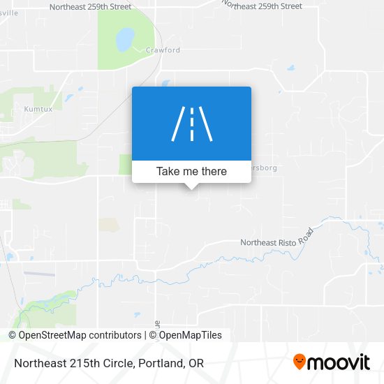 Northeast 215th Circle map
