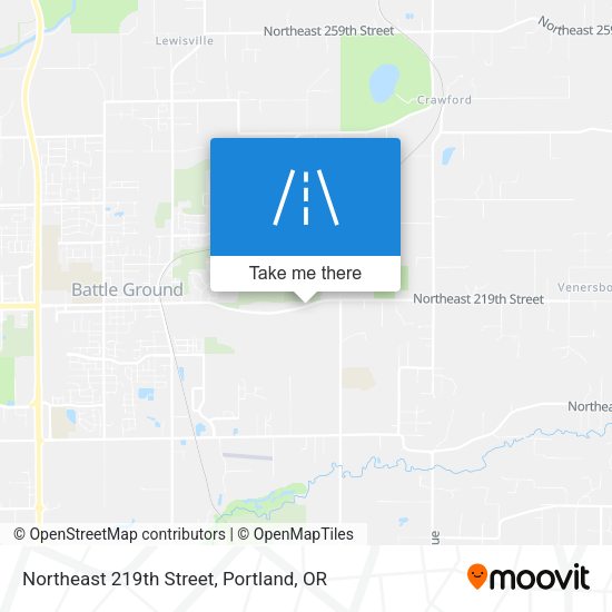Northeast 219th Street map