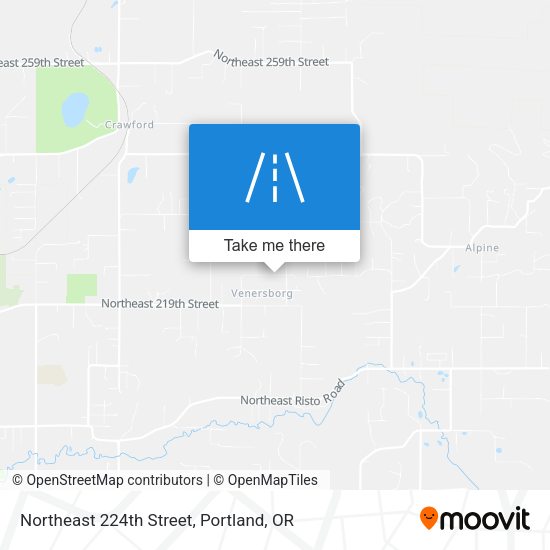 Northeast 224th Street map