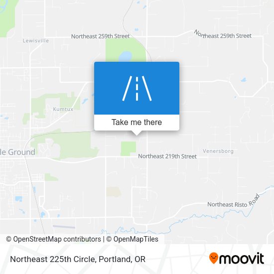 Northeast 225th Circle map