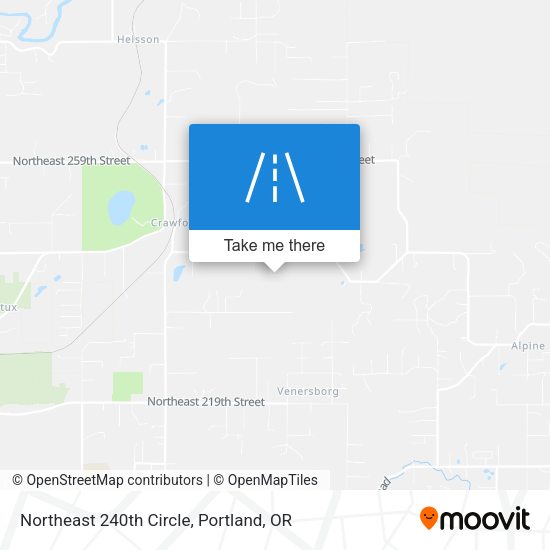 Northeast 240th Circle map
