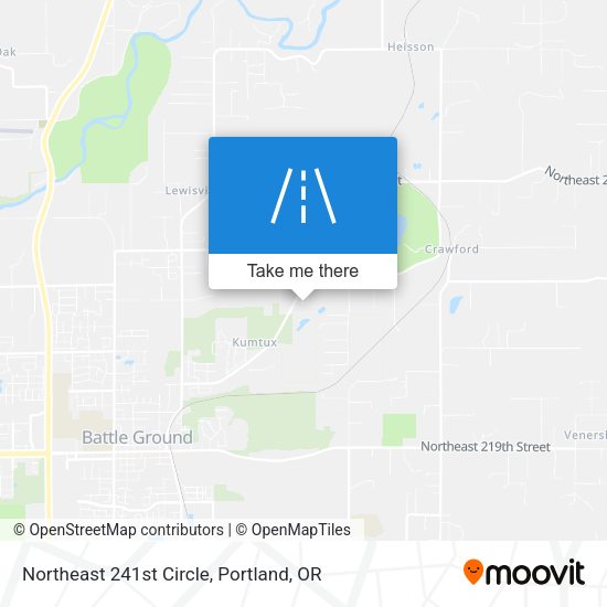 Northeast 241st Circle map