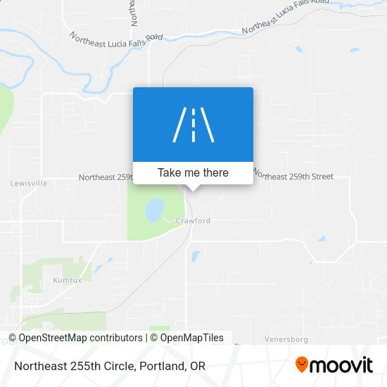 Northeast 255th Circle map