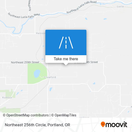 Northeast 256th Circle map
