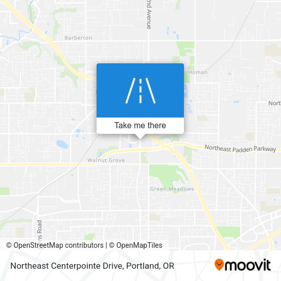 Northeast Centerpointe Drive map