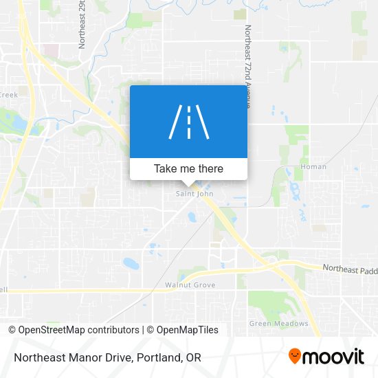 Northeast Manor Drive map