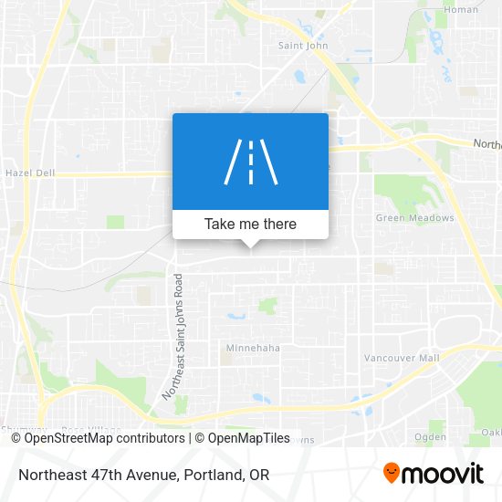 Northeast 47th Avenue map