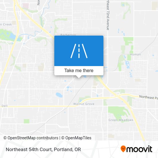 Northeast 54th Court map