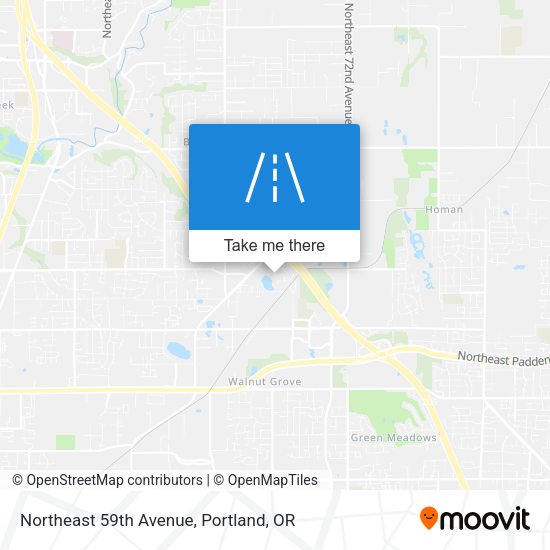 Northeast 59th Avenue map
