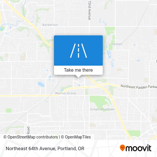 Northeast 64th Avenue map