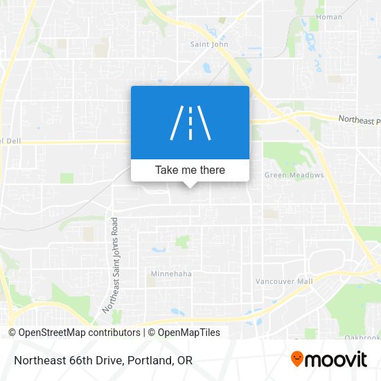 Northeast 66th Drive map