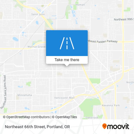 Northeast 66th Street map