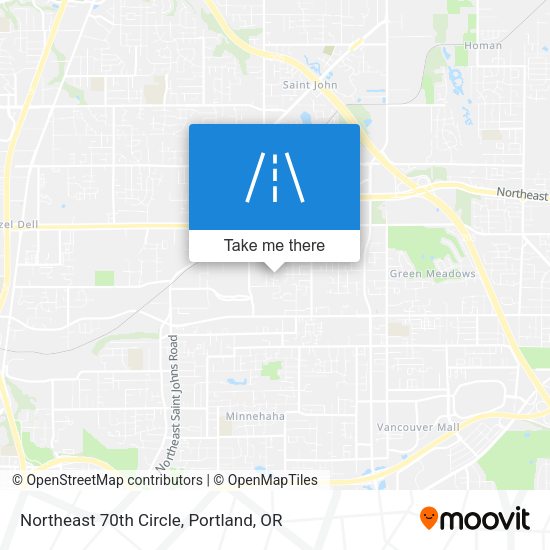 Northeast 70th Circle map