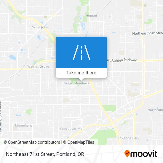 Northeast 71st Street map
