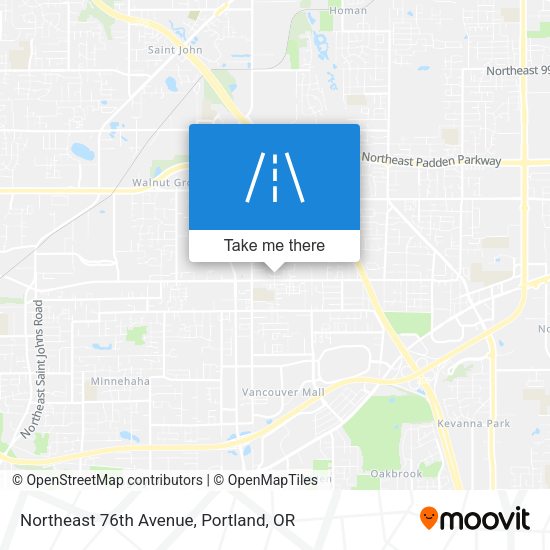 Northeast 76th Avenue map