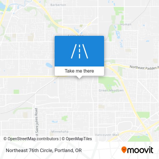 Mapa de Northeast 76th Circle
