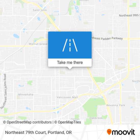 Northeast 79th Court map