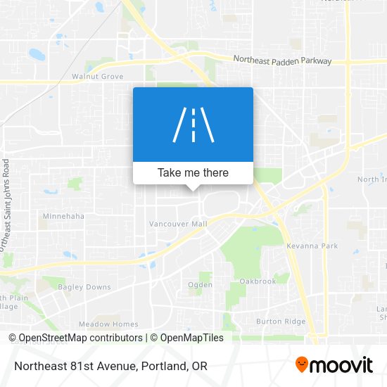 Mapa de Northeast 81st Avenue