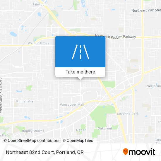 Mapa de Northeast 82nd Court
