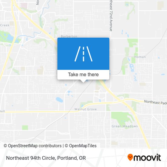 Northeast 94th Circle map