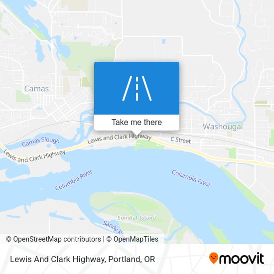 Lewis And Clark Highway map