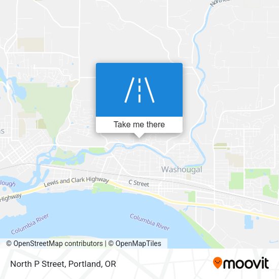 Mapa de North P Street