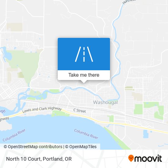 North 10 Court map