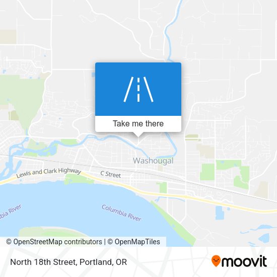 Mapa de North 18th Street