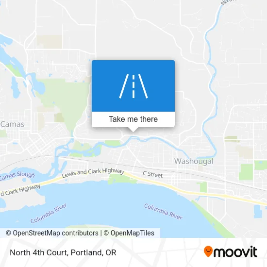 North 4th Court map