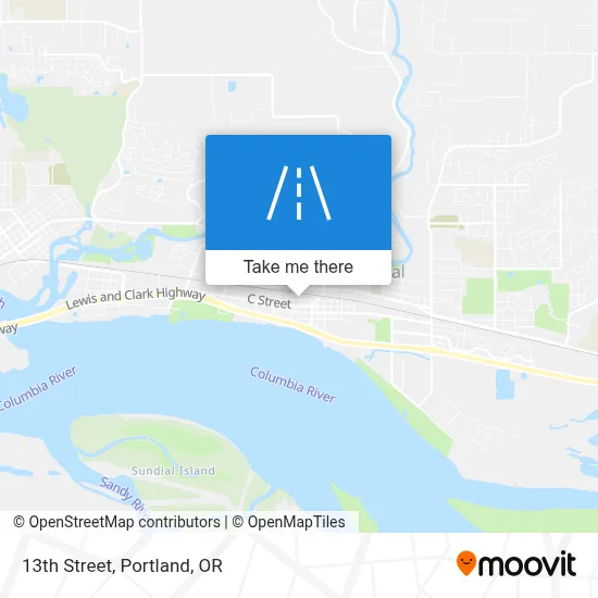 13th Street map