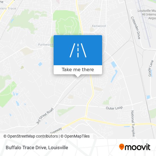 Buffalo Trace Drive map