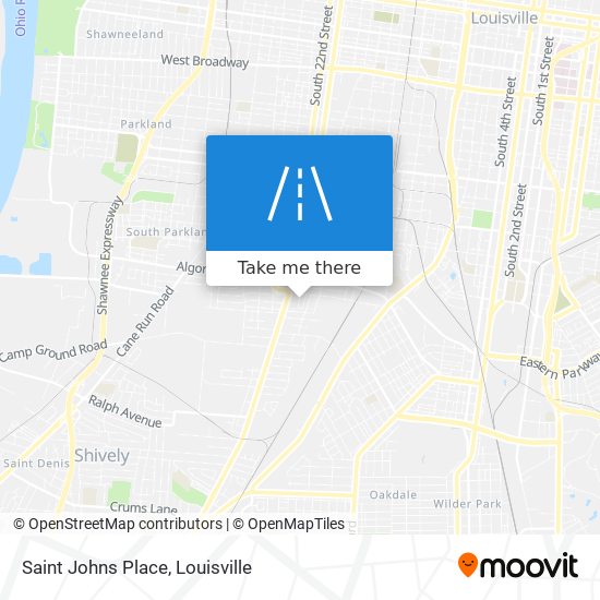 Saint Johns Place map