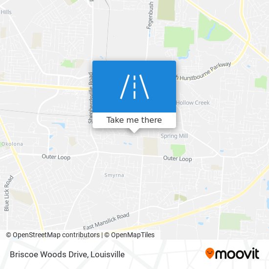 Briscoe Woods Drive map
