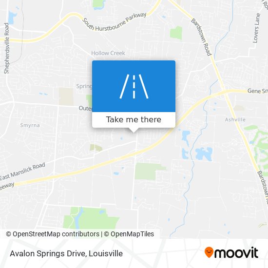 Mapa de Avalon Springs Drive