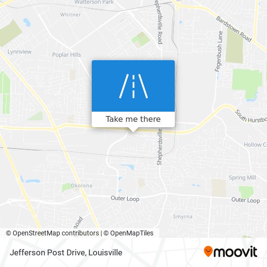 Jefferson Post Drive map